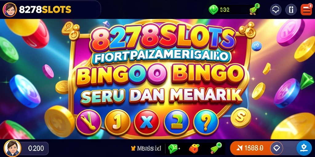 Tampilan gameplay Bingo yang seru dan interaktif di 8278SLOTS.