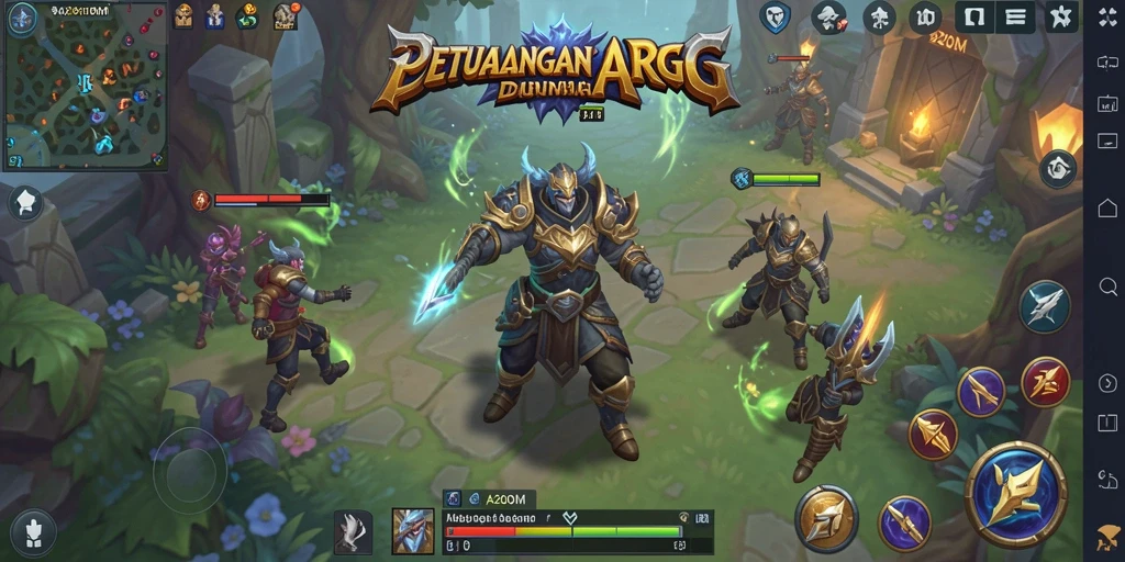 Tampilan gameplay A200M yang mendebarkan dalam dunia ARPG.