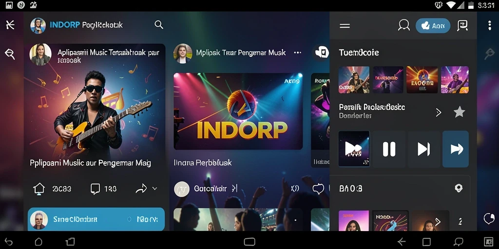 Tampilan gameplay Music INDORP yang menarik dan interaktif.