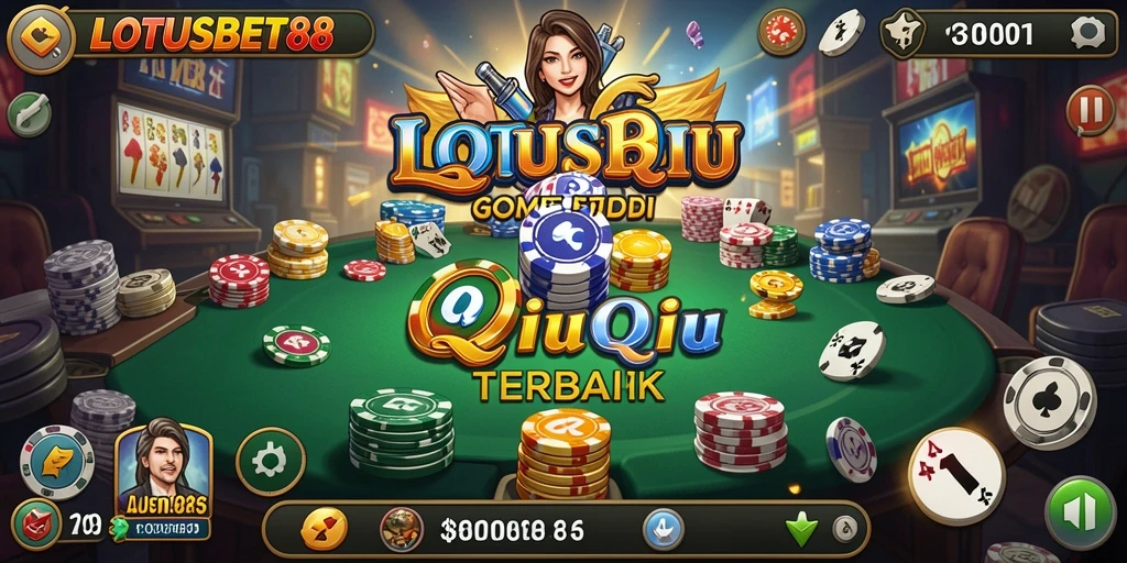 Tampilan gameplay QiuQiu yang mendebarkan di LOTUSBET88.