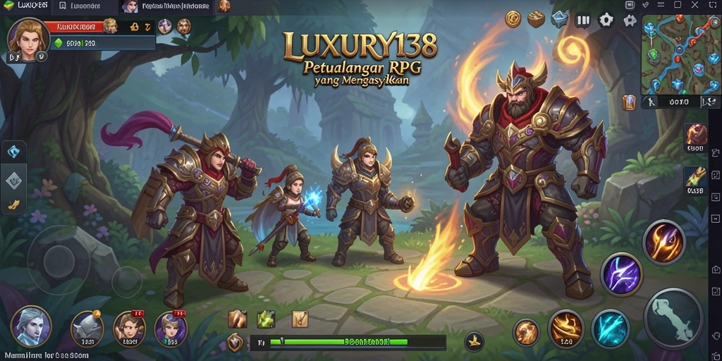 Tampilan utama gameplay RPG yang mengesankan dan penuh aksi.