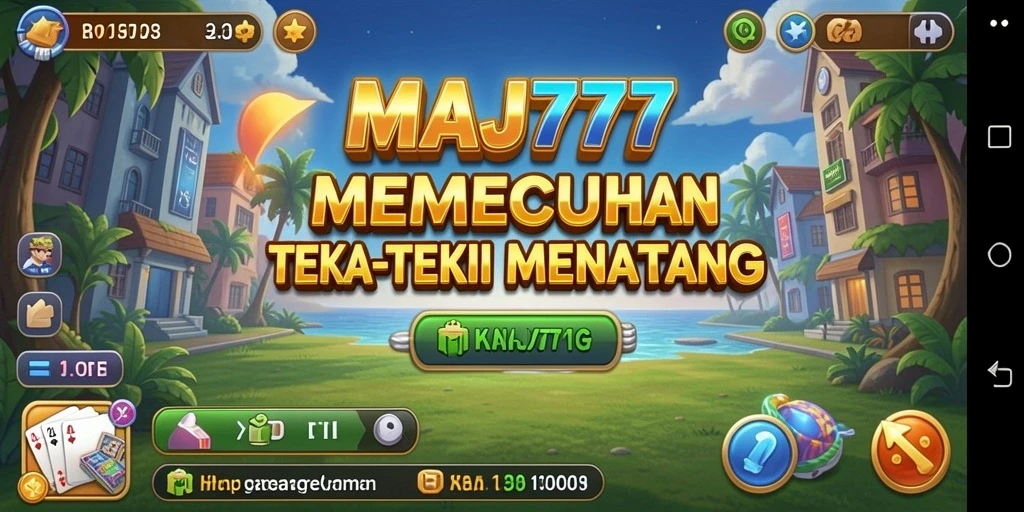 Tampilan gameplay MAJ777 yang menarik dengan teka-teki menantang.