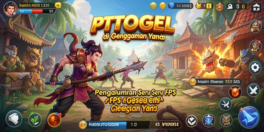 Tangkapan layar utama PTTOGEL menampilkan aksi seru FPS yang mendebarkan.