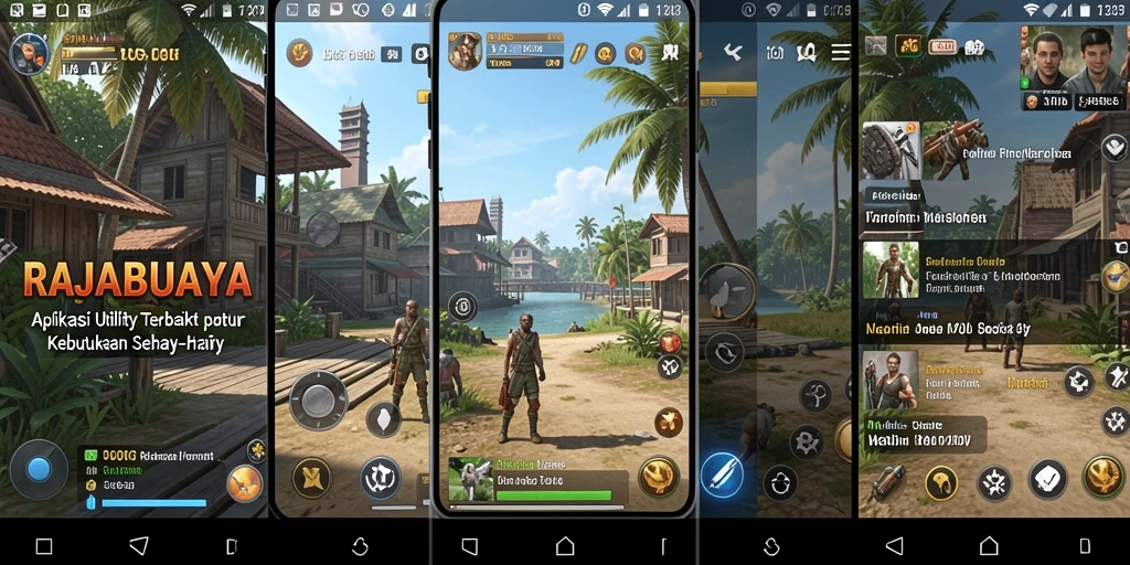 Screenshot utama RAJABUAYA menampilkan antarmuka aplikasi Utility yang canggih.
