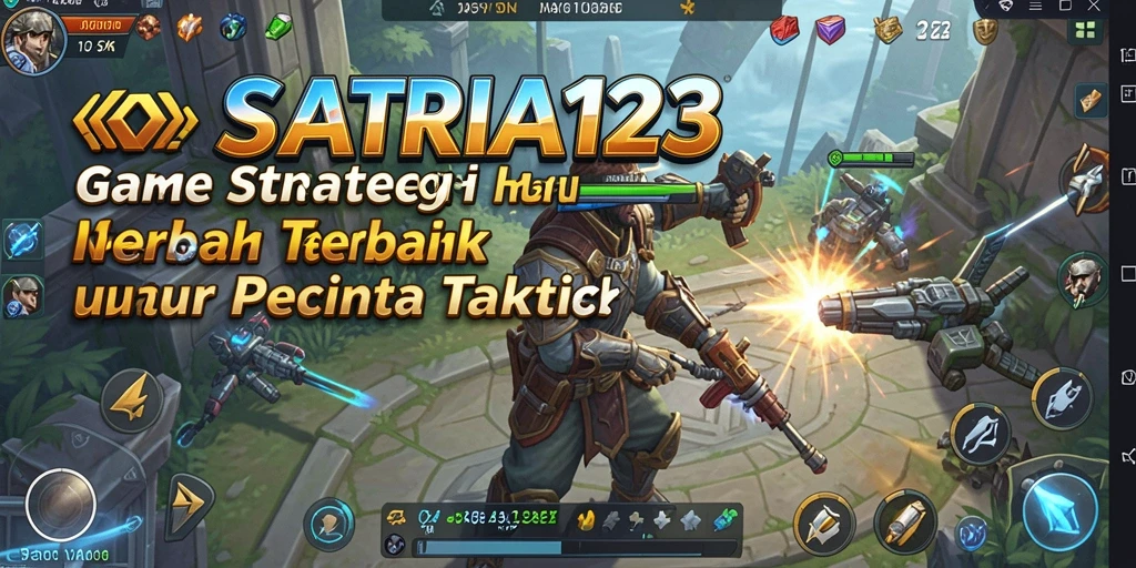 Screenshot SATRIA123 menampilkan aksi pertempuran strategis yang mendebarkan.