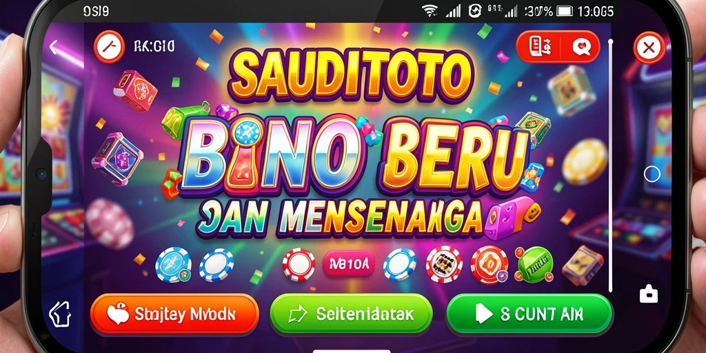 Tampilan gameplay seru dalam SAUDITOTO yang menampilkan momen Bingo.