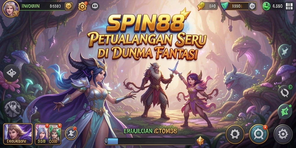 Tampilan gameplay SPIN88 menunjukkan petualangan seru dalam dunia berwarna.