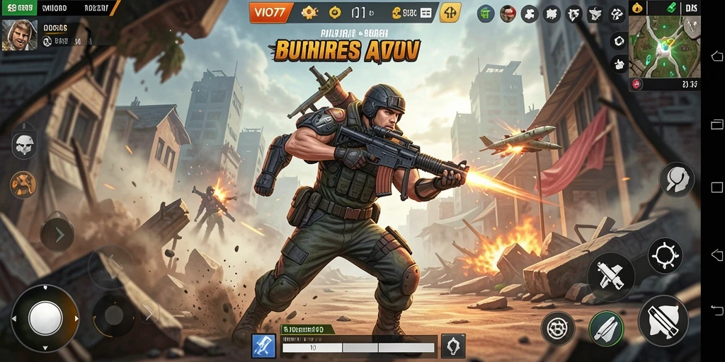 Screenshot gameplay VIO77 menampilkan pertempuran mendebarkan dan grafis menawan.